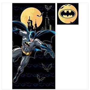 DC Comics Batman Kids Cotton Bath Towel and Wash Cloth, 2-Piece Set